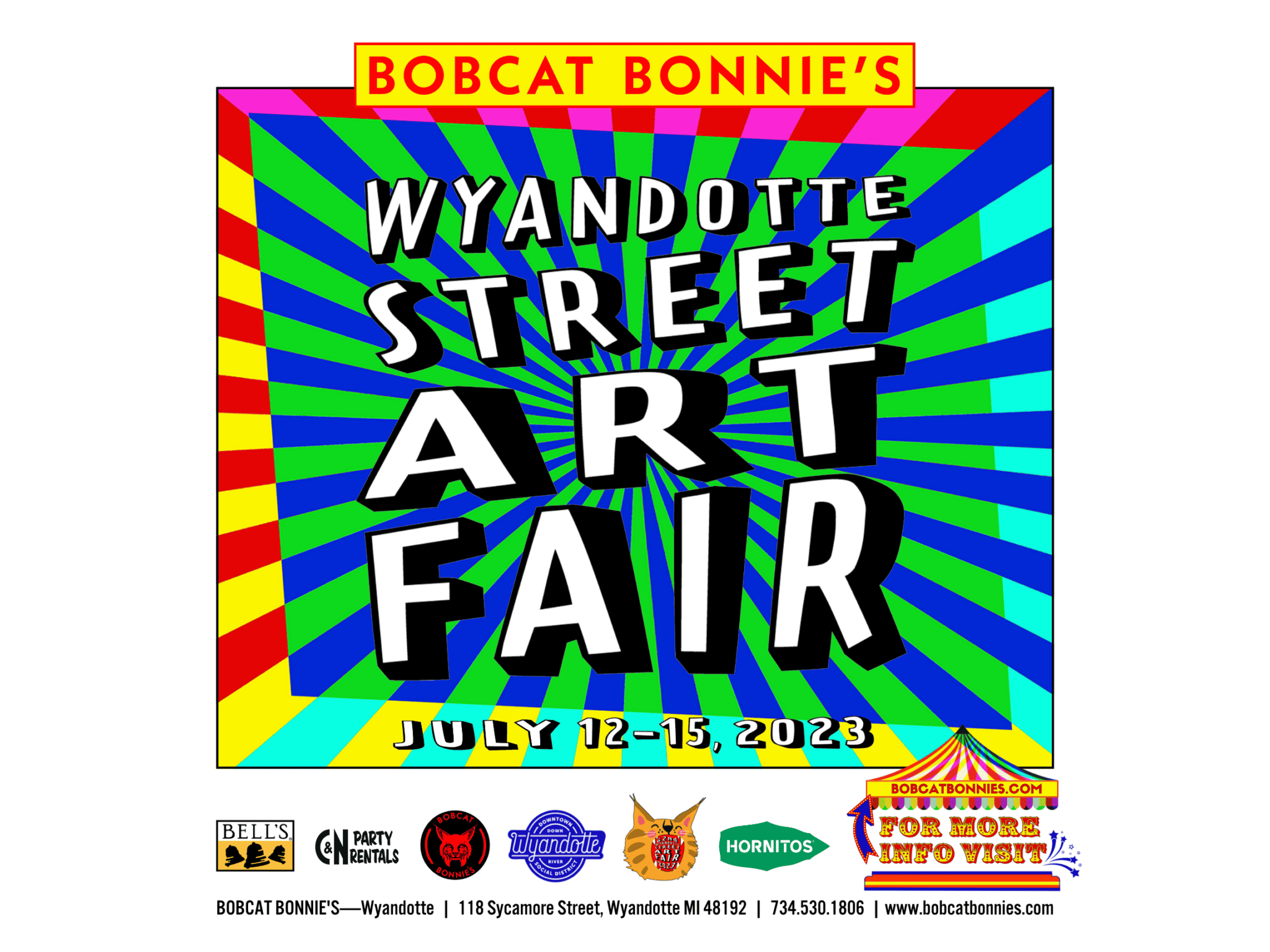 Wyandotte Art Street Fair 2023 Bobcat Bonnie's